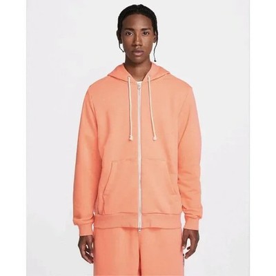 Nike Standard Issue Dri-FIT Full-Zip Basketball Hoodie FZ0222-643 MANGO NWT  6