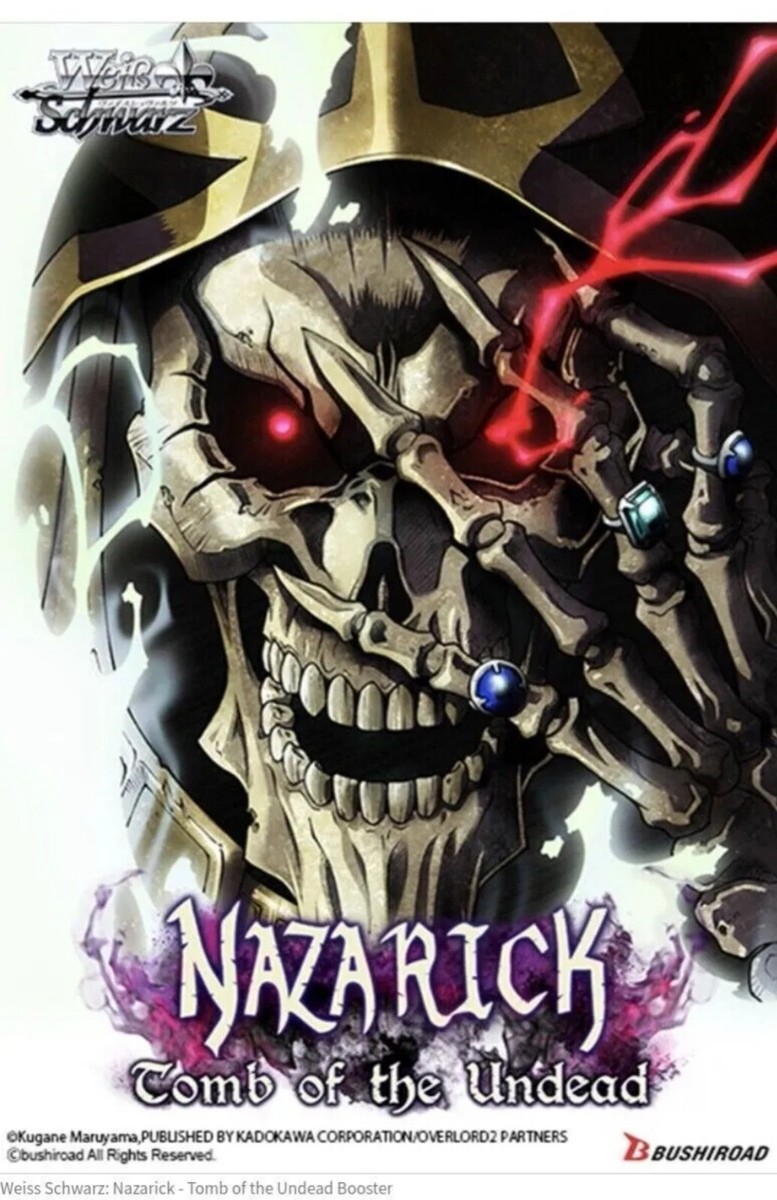 nazarick tomb of the undead booster box Weiss Schwarz: The cards are in English and feature a variety of characters and scenes from the captivating world of Overlord Booster Pack Nazarick: Tomb of