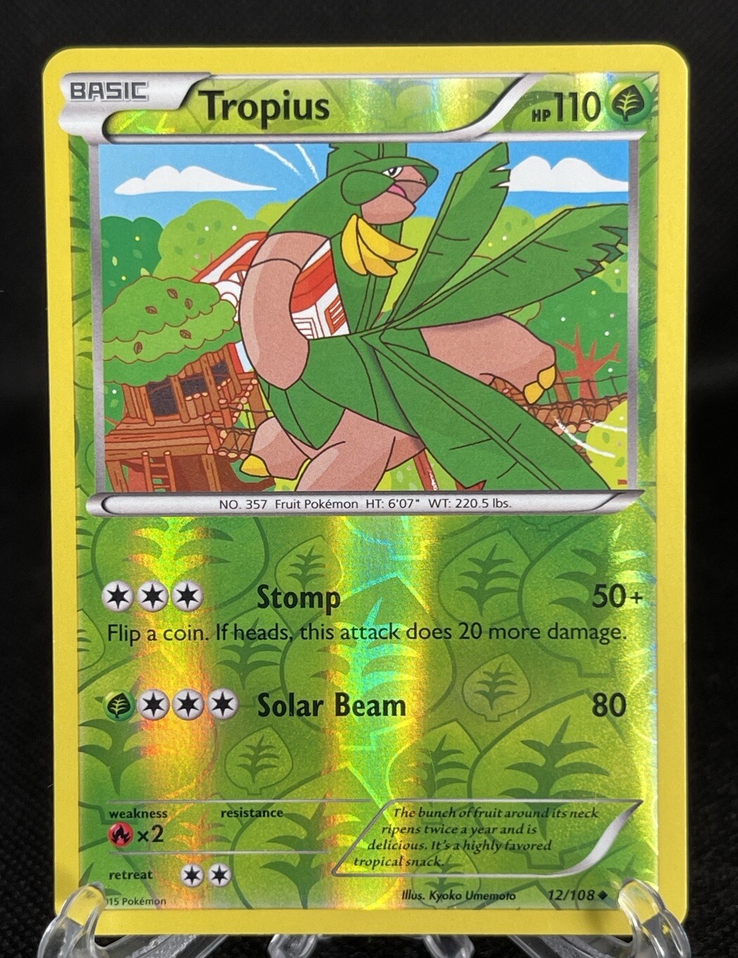 Tropius Reverse Holo 12/108 ROS Roaring Skies LP/NM Pokémon