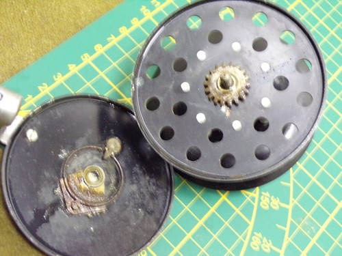Moulinet pêche ancien mouche pivotant BRETTON vintage french fishing reel - Photo 15/16