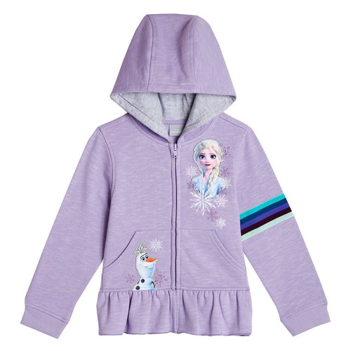 Disney Frozen 2 Elsa y Olaf Sudadera Zip-Up Sudadera Con Capucha Niñas  Tallas 5, 6 o 7 $32 | eBay