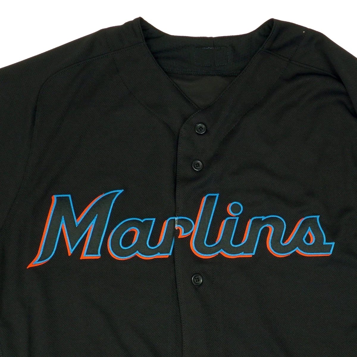 Miami Marlins Majestic Alternate 2019 Authentic Collection Flex Base Team Jersey - Black