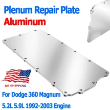 For Dodge 360 Magnum Aluminum Plenum Repair Plate 1992-2003 5.2L 5.9L Engine USA