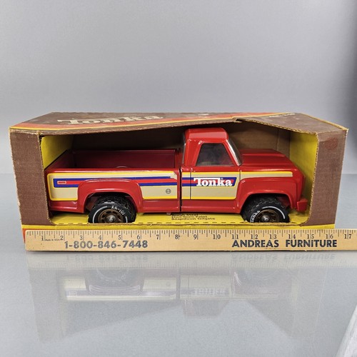 Vintage Tonka HOT PICKUP Truck 2360 Red Pressed Steel XR-101 1970s Original - Picture 22 of 23