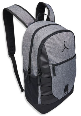New Nike Air Jordan Sport Backpack Black Gray Adult Travel School 9A0692 GEH