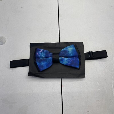 Boys Black & Blue Galaxy Adjustable Bow Tie