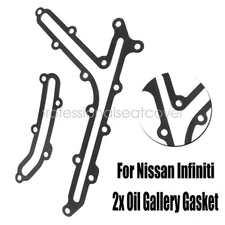 2 Pcs Oil Gallery Gaskets For Nissan INFINITI 13533JK21A 13533JK21B EX35 FX35