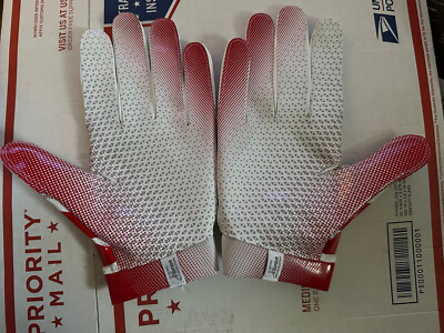 限定セール‼️UNDER ARMOUR SPOTLIGHT NFL GLOVE M Under Armour SPOTLIGHT NFL PLAYER ISSUED Football Gloves RED/WHITE