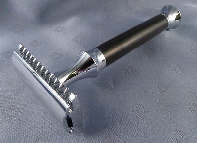 Ebony Safety Razor OPEN COMB Double Edge Razor TIMOR made in Solingen