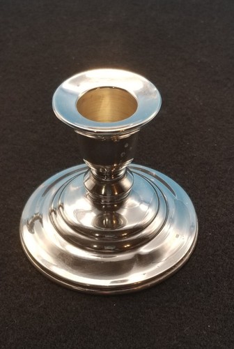Set/2. Vintage Empress Weighted .950 Sterling Silver Candlestick Holders 2 3/4” - Picture 5 of 9