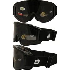 Burning Man Special - Motorcycle Goggles Fit Over Glasses Anti Fog Smoke Lenses