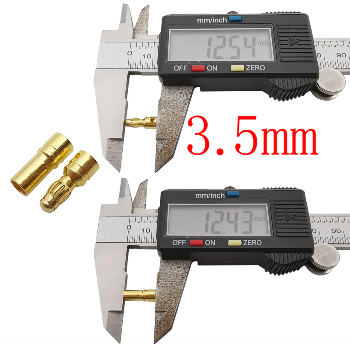 OliRC 6 Paia 6,0mm Placcati Oro Maschio E Femmina Proiettile Banana - Foto 5