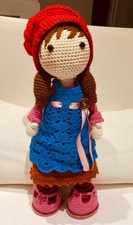 CELINE Beautiful Amigurumi Doll Crochet Organic Dolls toys handmade 16"