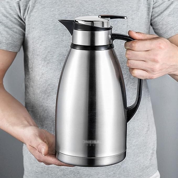 Tea/Coffee Pot Large Hot Water Flask Stainless Steel Flask for Family