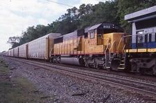 Duplicate Train Slide Union Pacific  SD-60 #2228 05/2005 Dayton Ohio