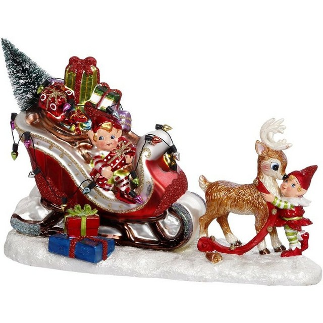 Costco Winter Sleigh Snowman Christmas Decoration Costco + Snowman On