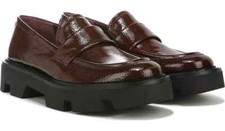Sarto by Franco Sarto DARK RED MAHOGANY Women's Lug Sole Ream Loafer US 9.5