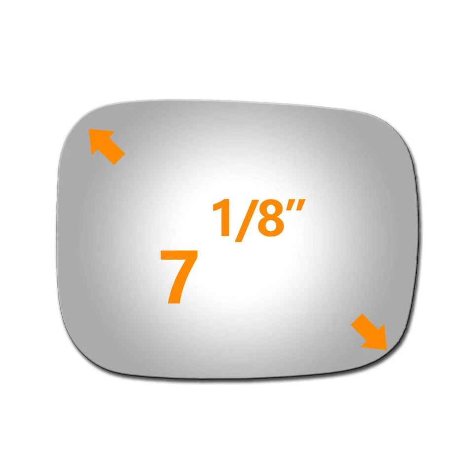 Espejo Cristal Ajuste 2007-2010 Volvo V70 XC70 Lado Derecho Derecha Convexo Repuesto 5266 Foto 2 de 4