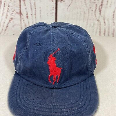 90s y2k OLD Ralph Lauren CAP indigo USA製 Ralph Lauren Men Cap Hat Vintage 90S Y2K Old Indigo Usa