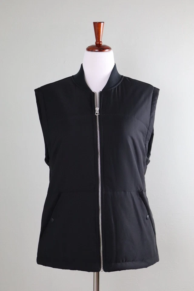 VINCE NUEVO CON ETIQUETAS $395 Hombres Semi Brillante Acolchado Chaleco Chaqueta Top Talla Grande Foto 2 de 4