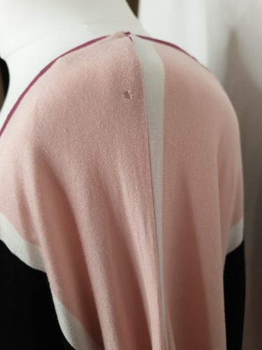 Miss Sixty Pink Colour Block 3/4 Dolman Sleeve T Shirt Dress Size Small - Picture 6 of 11