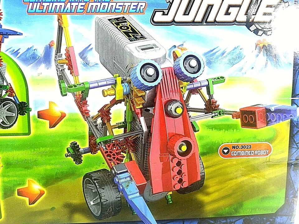 New Kids Robot Warrior Building Blocks Jungle Toy Moving 120 Piece #3013 NEW USA - Image 3 of 4