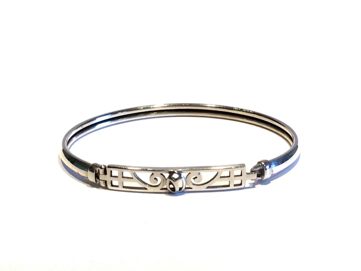 Sterling Silver Charles Rennie Mackintosh Style Bangle