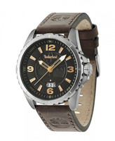 Timberland Men's Digital Watch With Black Dial Analogue Display And Brown Leathe Timberland Men's Digital Watch With Black Dial Analogue Display And Brown Leathe