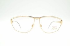 Vintage Nigura 845 Gold Oval Glasses Frame Eyeglasses NOS