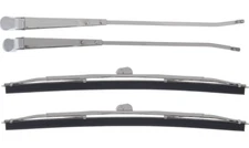 OER Windshield Wiper Arm Set With 12" Blades For 1955-1956 Bel Air 150 210 Nomad