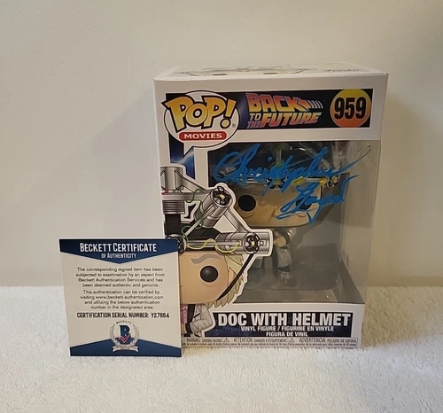 Funko POP Back To The Future DOC BROWN #959 Signed CHRISTOPHER LLOYD BECKET COA
