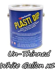 1 Gallon White UNTHINNED Performix Plasti Dip Concentrate FULL STRENGTH 