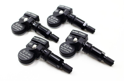 #ad 4 315mhz TPMS Tire Pressure Sensors for Ford Mustang GT Black Metal Valve Stems $109.99