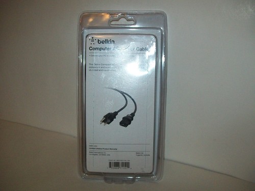 Belkin Computer AC Power Cable 6FT Black To Wall Outlet New - Picture 4 of 4