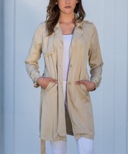 Khaki Pocket Trench Coat Size Xl