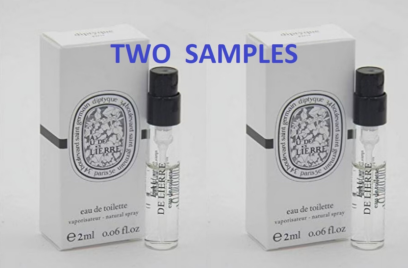 2X Diptyque Eau de Lierre 2ml Perfume Sample Spray for Men & Women