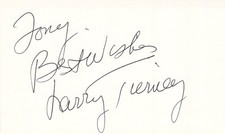 Lawrence Tierney d2002 signed autograph auto 3x5 Cut American Actor in Dillinger