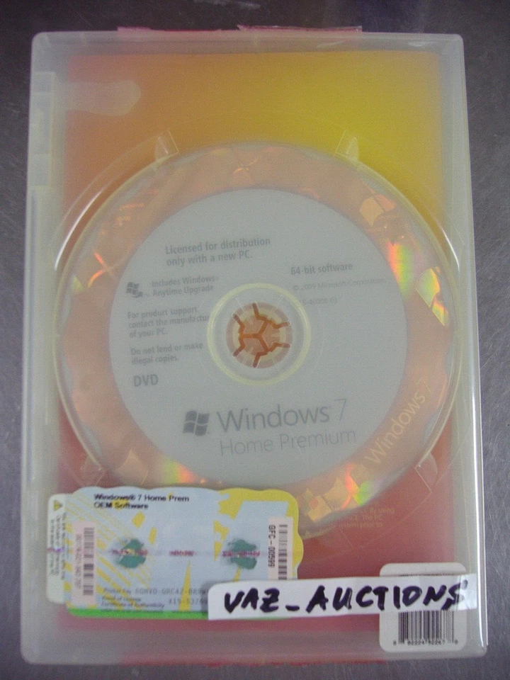 Microsoft Windows 7 Home Premium 64 bit x64 Full DVD MS WIN =BRAND NEW SEALED= - Image 4 of 4