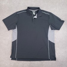 Champion Polo Shirt Mens XL Black Performax Short Sleeve Stretch Golf Tennis