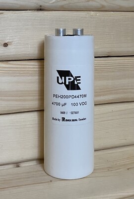 SET OF 2 UPE PEH200PD4470M CAPACITORS 4700 uF +/-20% 100 V TESTED