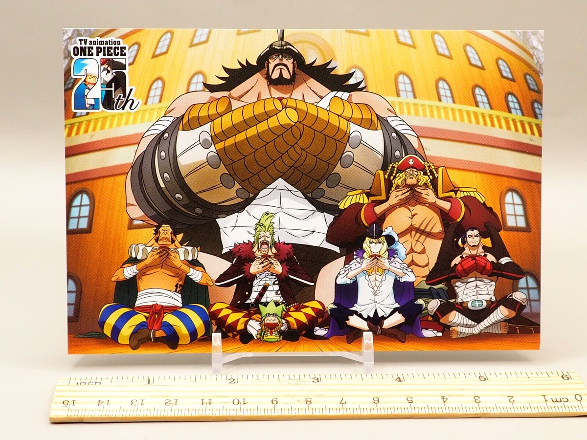 Straw Hat Grand Fleet One Piece 25th Anniversary Postcard Japan