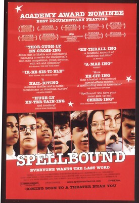 Modern FILM POSTER Postcard: SPELLBOUND (Adam Byrne, Yana Gorskaya). Free Post