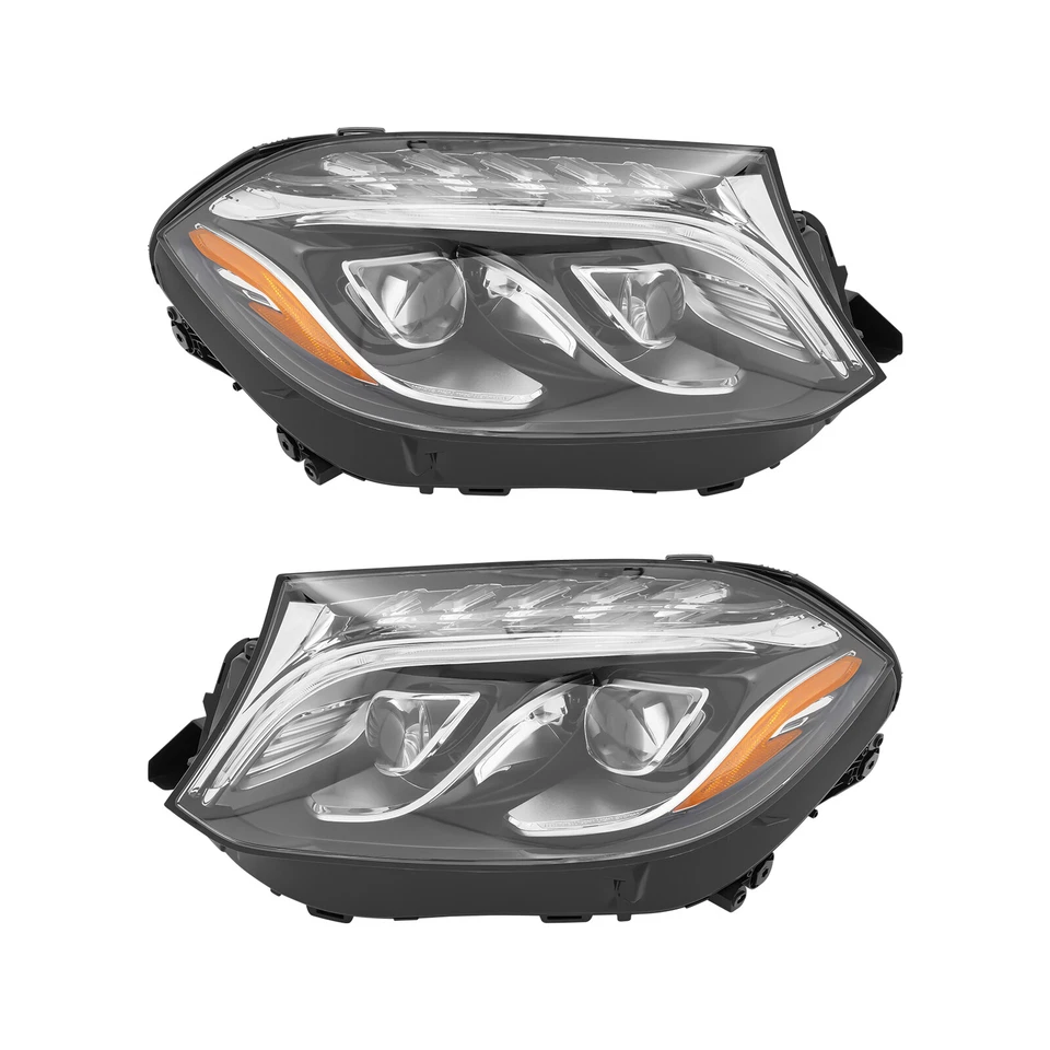 For 2017-2019 Mercedes GLS450 GLS550 LED Headlight Assembly Headlamps LH+RH Pair Foto 4 de 4