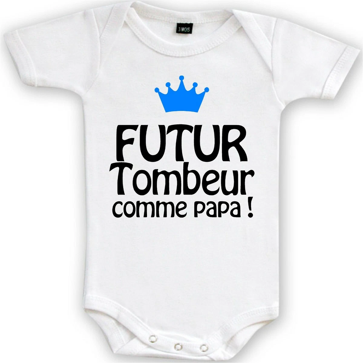 Body pour b b futur tombeur comme papa un logo