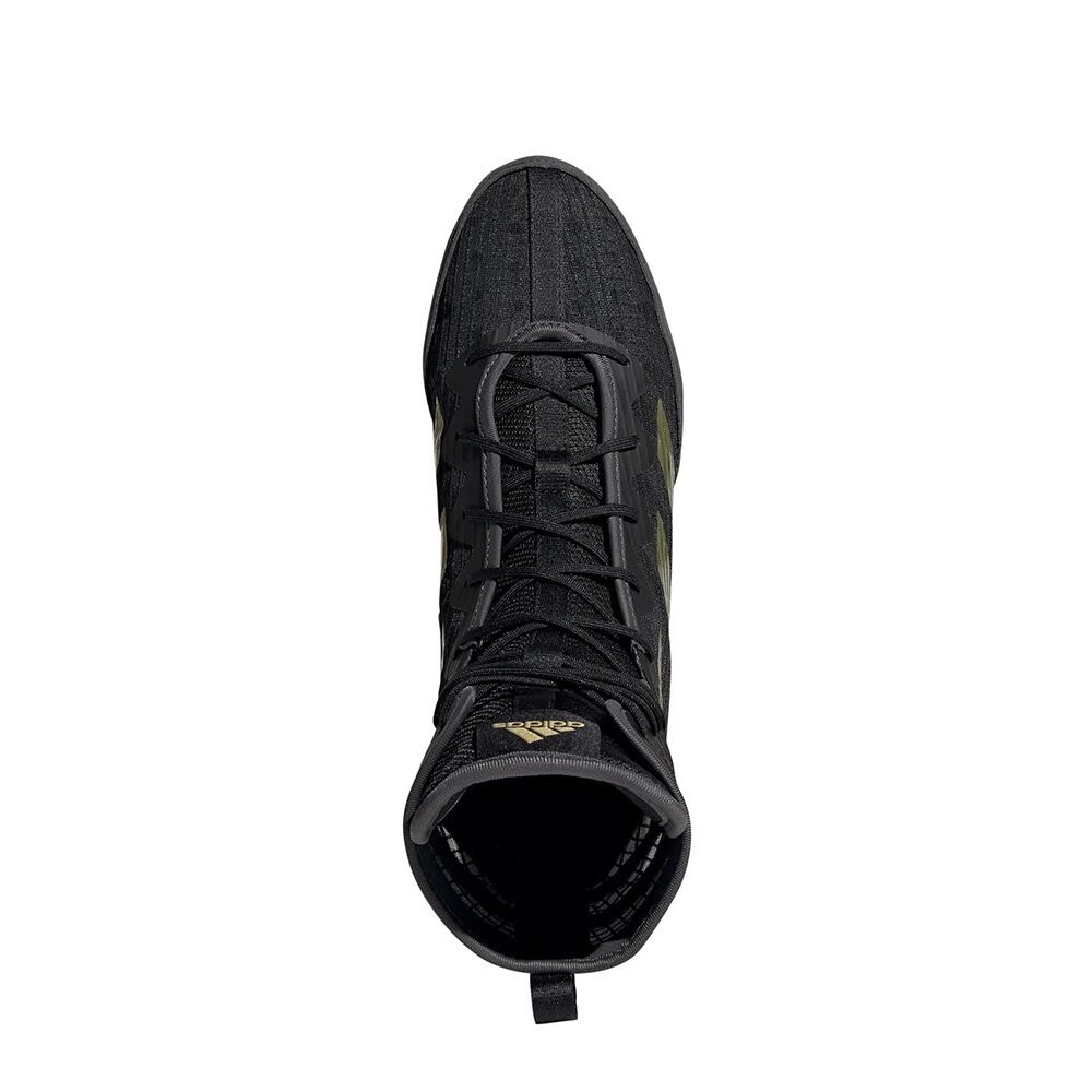 adidas Boxing BOX HOG 4 Core Black Gold Metallic Gray Size 11 GZ6116 Adidas Boxing BOX HOG 4 GZ6116 Core Black Gold Metallic Gray  main image 4