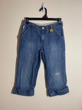 VTG OshKosh B'Gosh Denim Blue Jeans Retro Y2K Casual Girls Size 12