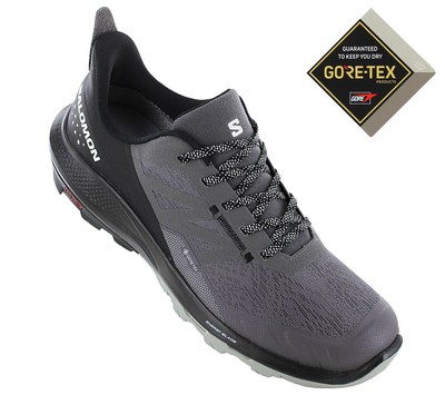 NEW Salomon Outpulse GTX - GORE-TEX - Men's Hiking Shoes Grey-Black 415878 OR