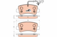 TRW GDB1903 Bremsbelag-Satz, Scheibenbremse FüR Nissan, Opel, Renault, Vauxhall