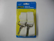 Seachoice Products 78801 white nylon 1" wide bimini top replacement straps 2 ea