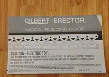 Gilbert Gabriel Erector Set M-8352 Model Building Guide Manual